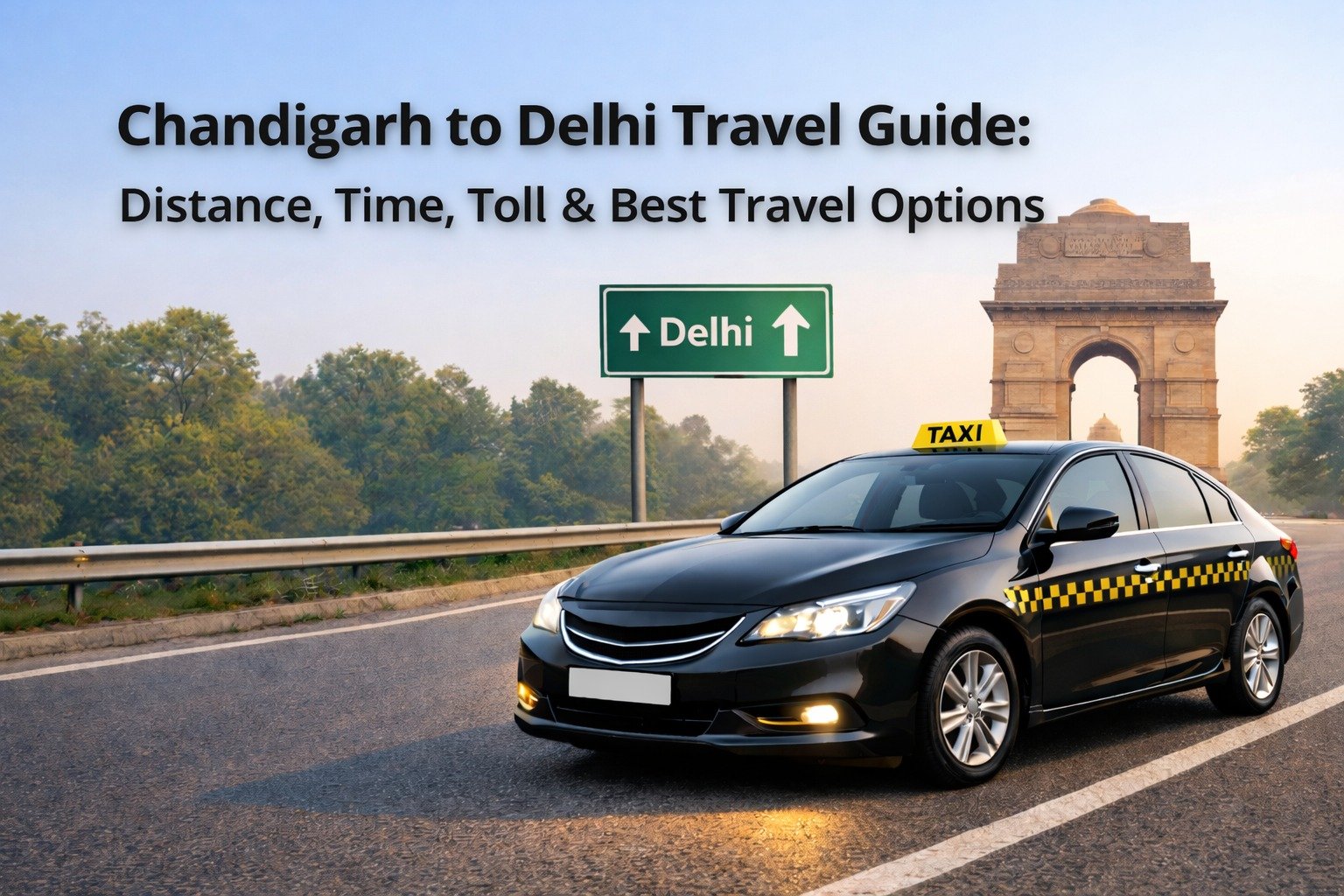 Chandigarh to Delhi Travel Guide: Distance, Time, Toll & Best Travel Options